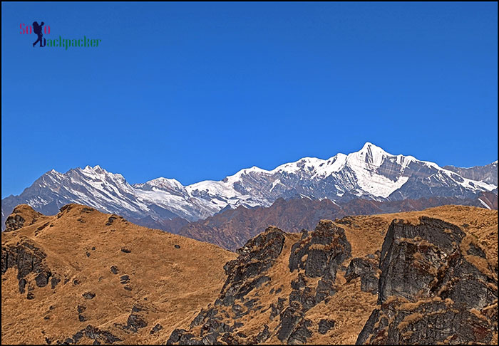 Peaks as viewed from the trail