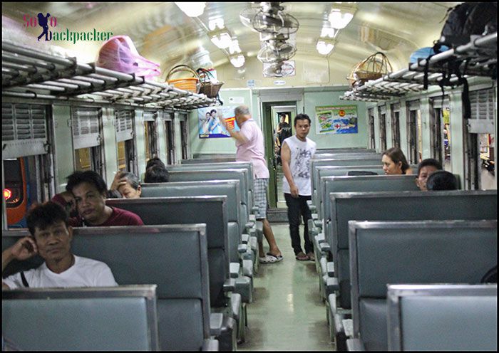 A Third Class Coach of a Train from Bangkok to Aranyaprathet