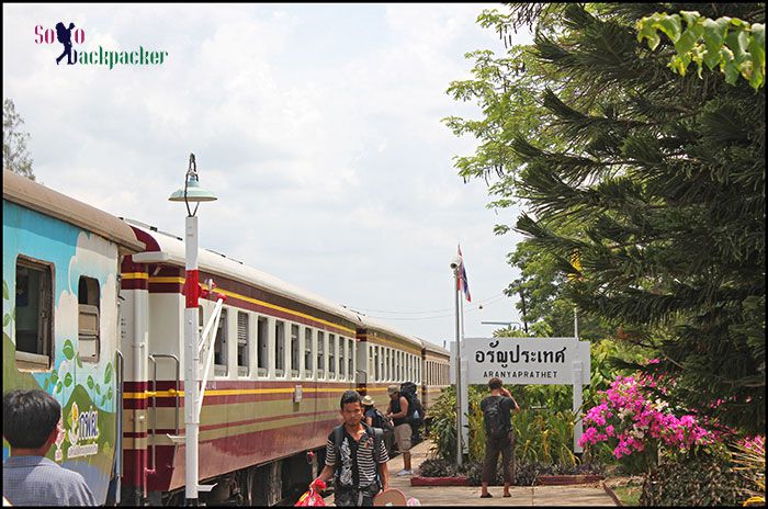 Train at Aranyaprathet Station