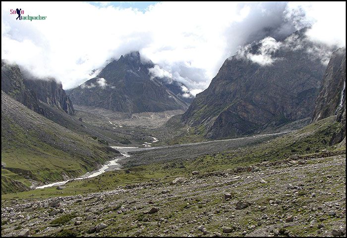 Trail to Satopanth/Swargarohini beyond Vasudhara Falls Trail to Satopanth/Swargarohini beyond Vasudhara Falls