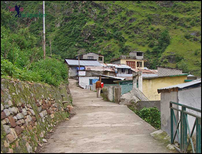 Passing through Bhyundar Village