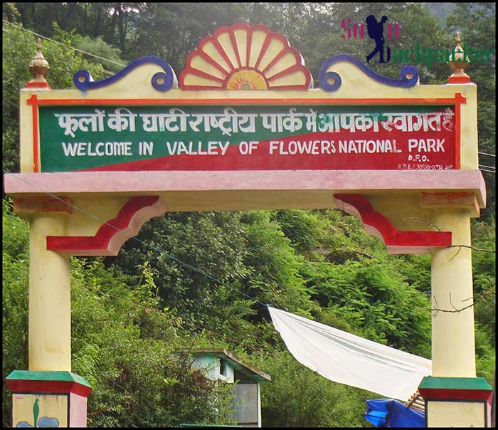Gate welcoming to Valley of Flowers